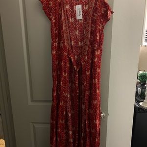 NEW Red long cover up dress!